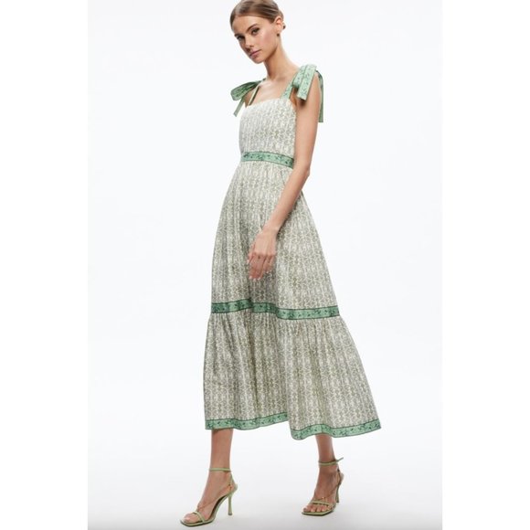 Alice + Olivia Dresses & Skirts - New ALICE + OLIVIA Size 2 BRESLIN CORSET MIDI DRESS Republic Geo *Missing Tussle